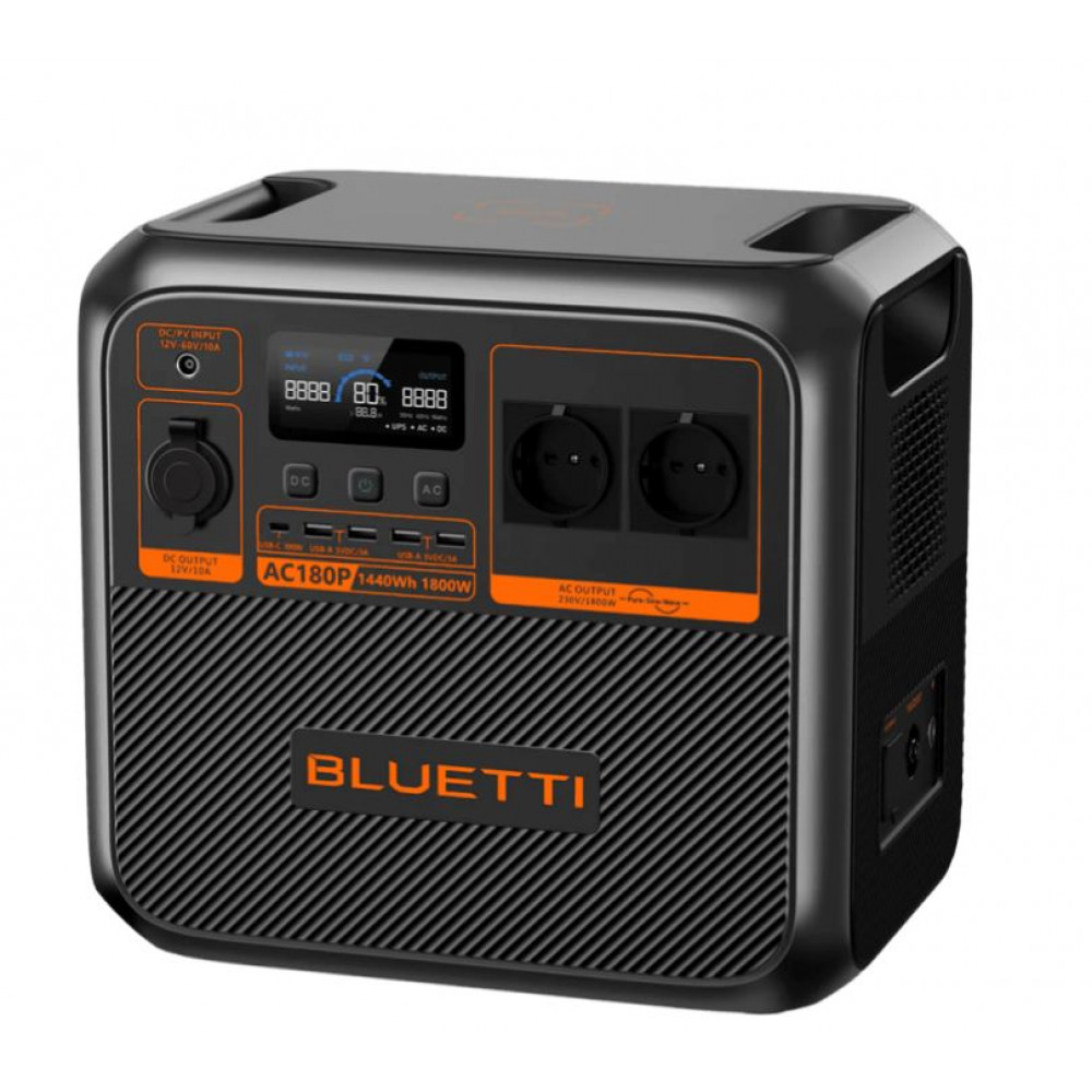 Зарядна станція Bluetti AC180P, 1440Wh, 1800W, LiFePO4
