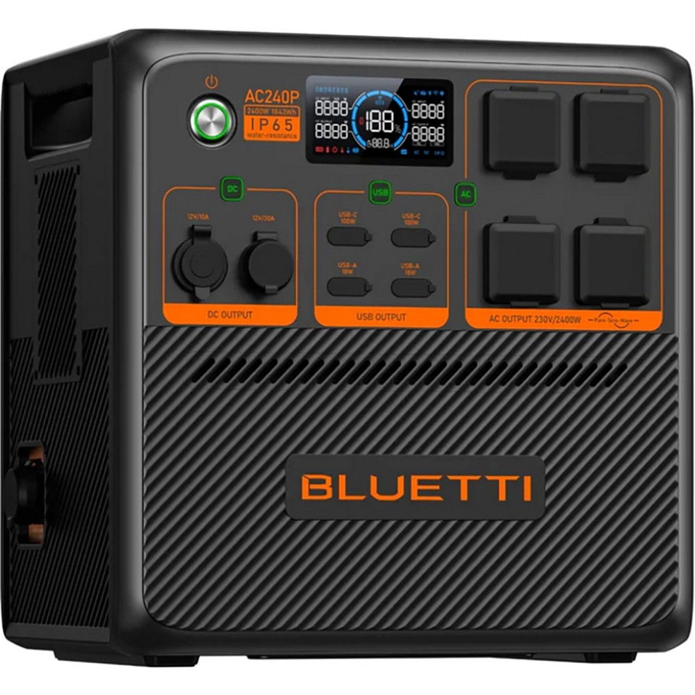 Зарядна станція Bluetti AC240P, 1843Wh, 2400W, LiFePO4, IP65