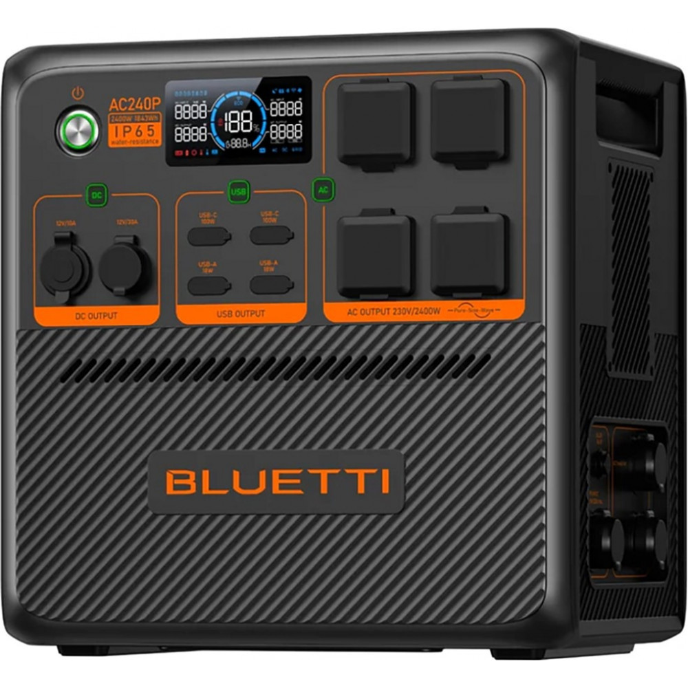 Зарядна станція Bluetti AC240P, 1843Wh, 2400W, LiFePO4, IP65