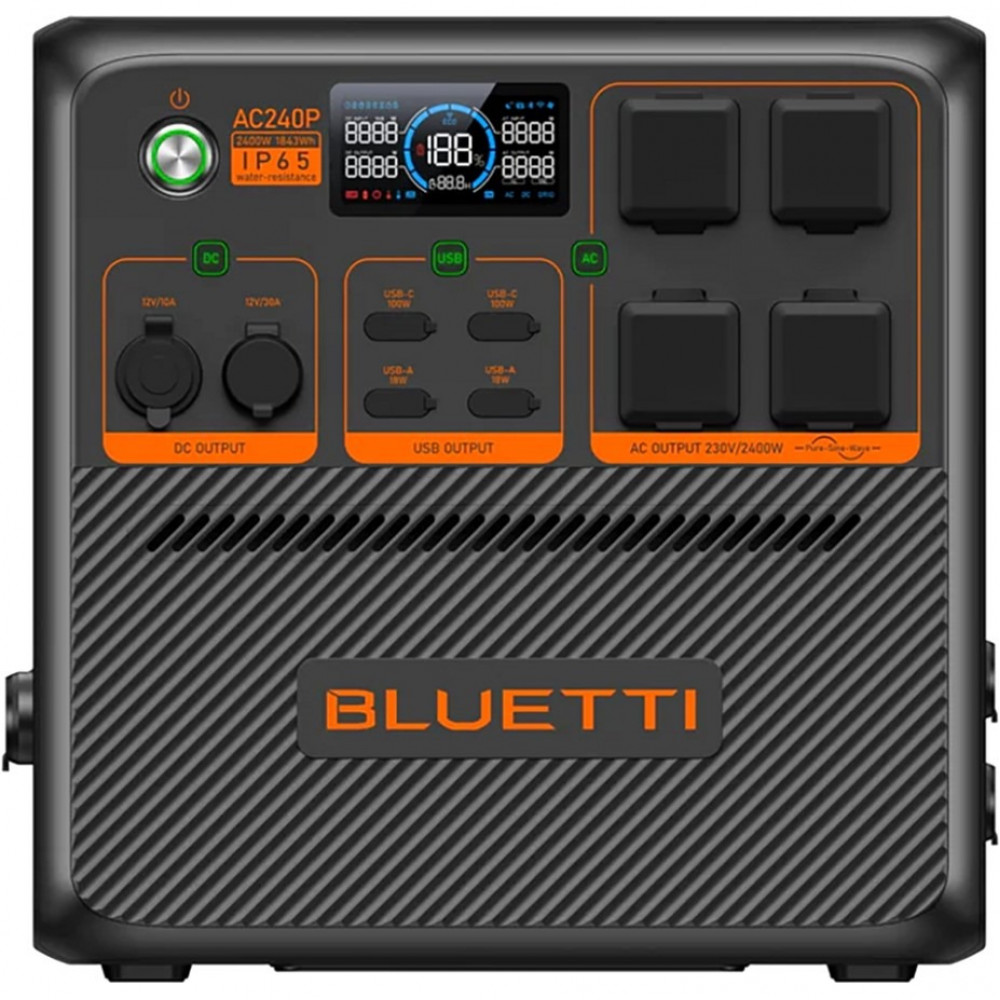 Зарядна станція Bluetti AC240P, 1843Wh, 2400W, LiFePO4, IP65