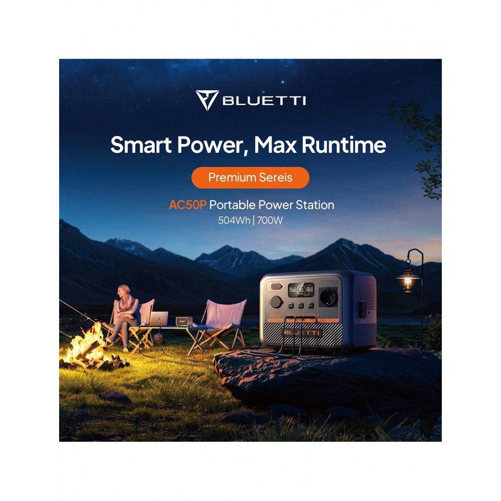 Зарядна станція Bluetti AC50P, 504Wh, 700W, LiFePO4