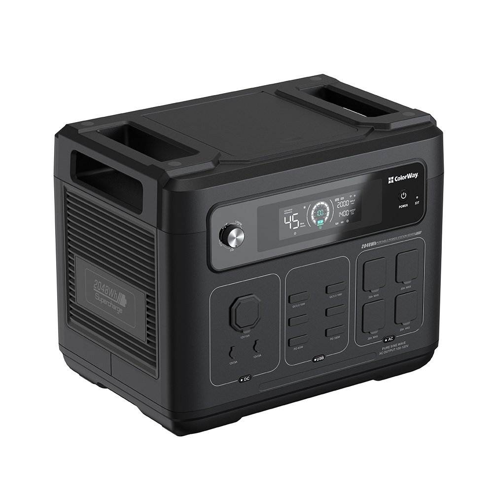 Зарядна станція ColorWay 2400W 2048Wh LiFePO4 (CW-PR-2K2W-01)