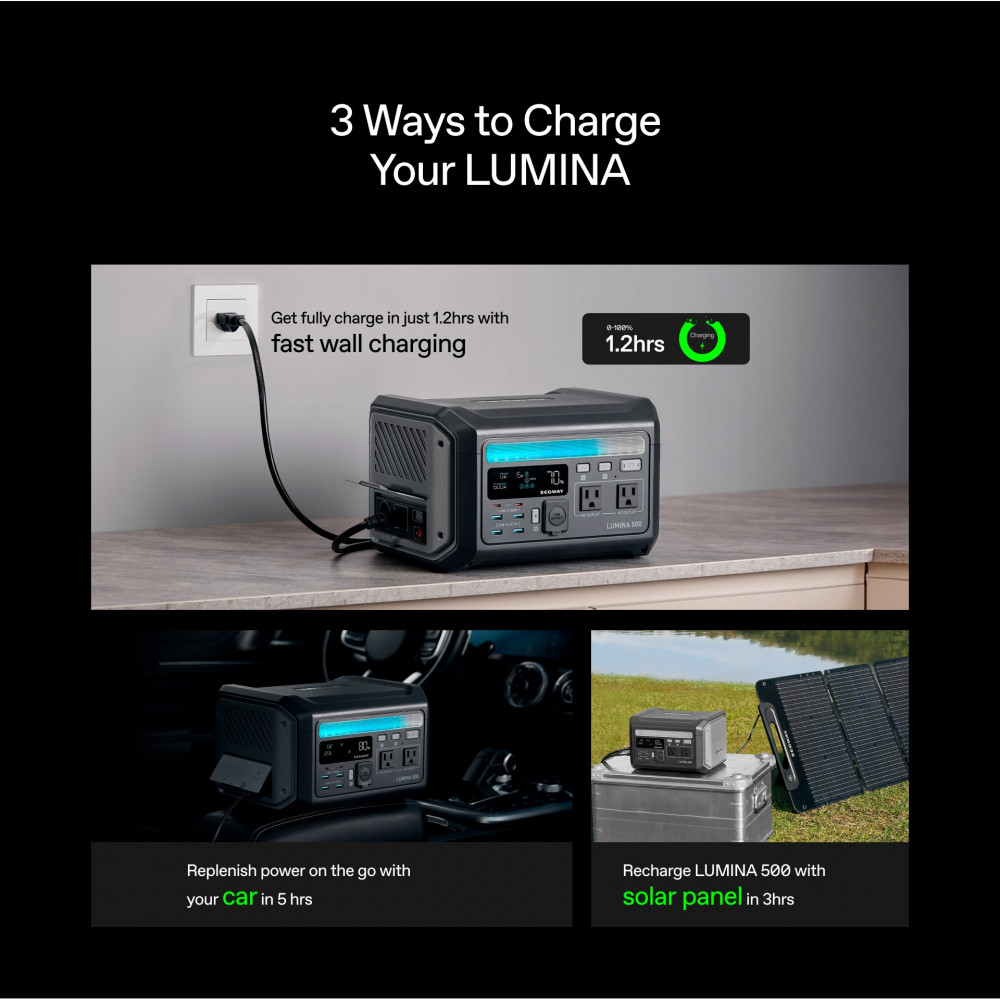 Зарядна станція Segway Lumina 500 512Wh 600W (AA.20.01.01.0004)