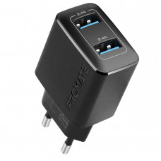 Зарядний пристрій Promate BiPlug 12W Black Зарядний пристрій Promate BiPlug 12W Black