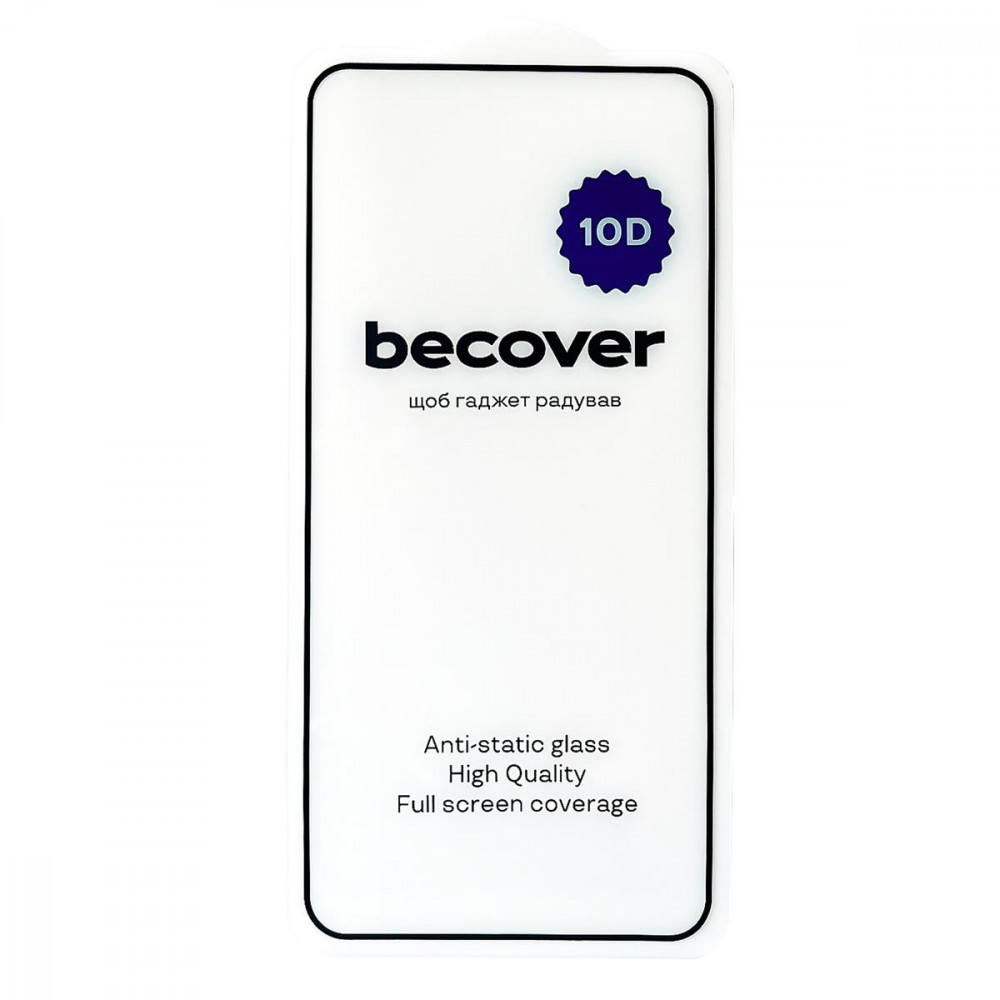 Захисне скло BeCover для Poco F6 Pro Black, 10D (712586)