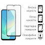 Захисне скло Dengos для Samsung Galaxy A16 SM-A165 Black Full Glue (DG-TG2P-61) 2шт