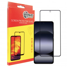Захисне скло Dengos для Xiaomi Redmi Note 14 Black Full Glue (TGFG-381)