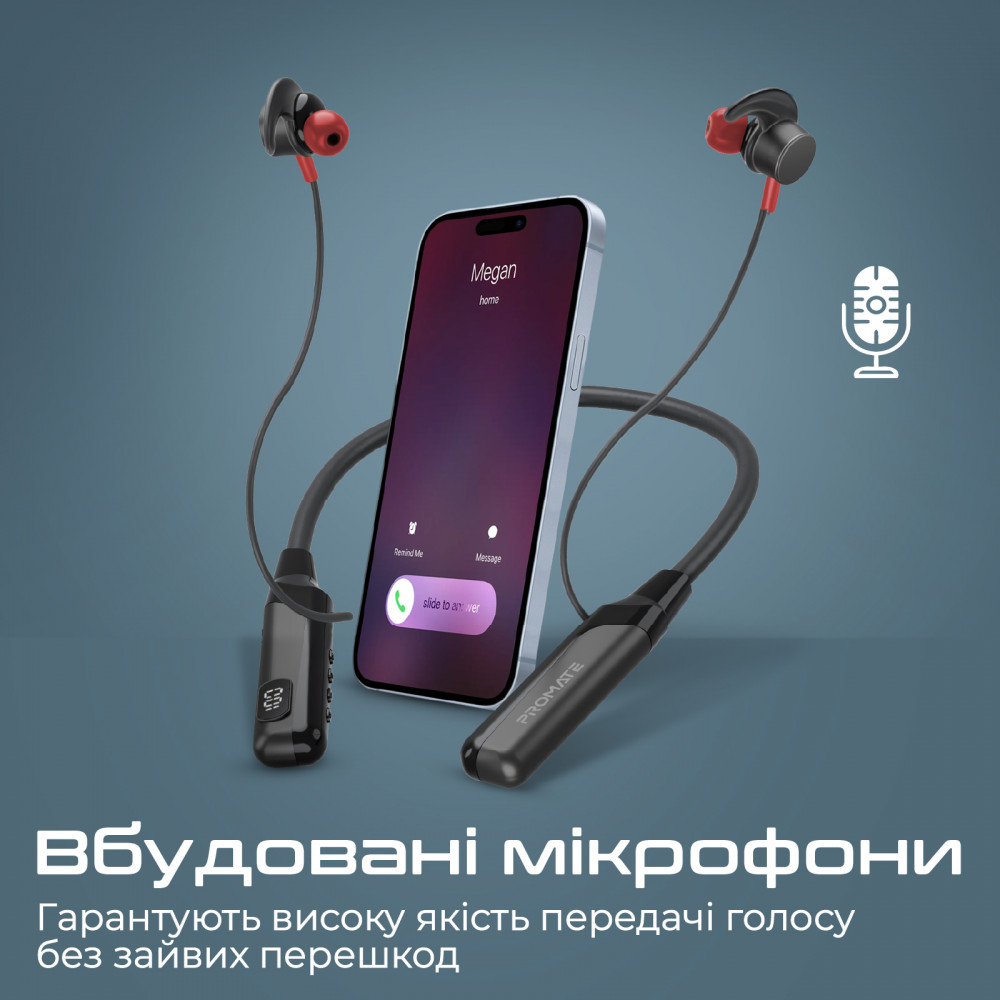 Bluetooth-гарнітура Promate Blend Black