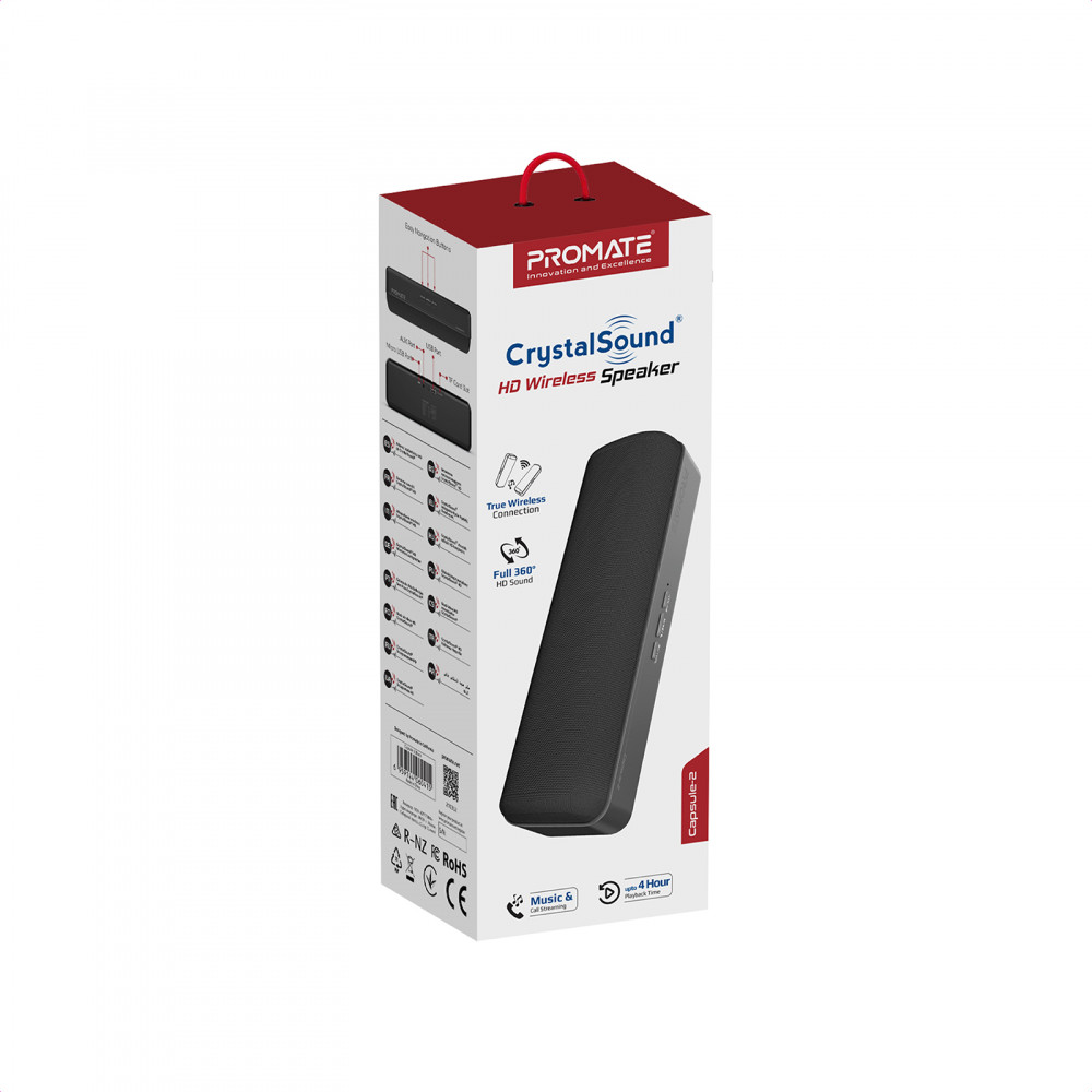 Акустична система Promate Capsule-2 6W Black