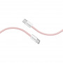 Кабель Promate EcoLine-CC200 USB Type-C - USB Type-C (M/M), 3 A, 60 W, 2 м, Pink
