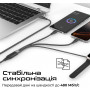 Кабель Promate USB Type-C - 2хUSB Type-C 100W Apple Watch Charger 5W (M/M), 5A, 1.4 м, Black (fusion-ccw.black)