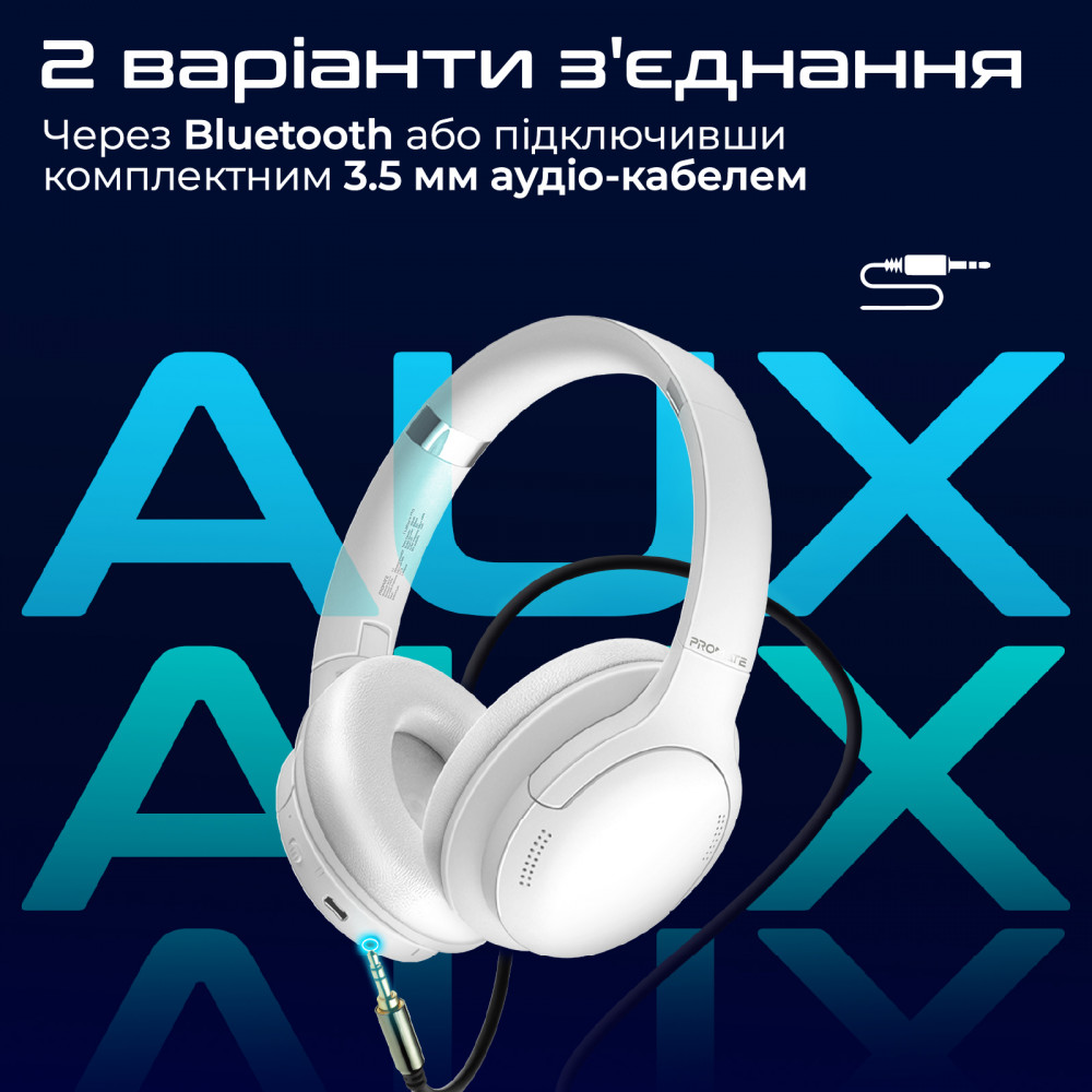 Bluetooth-гарнітура Promate LaBoca-Pro White