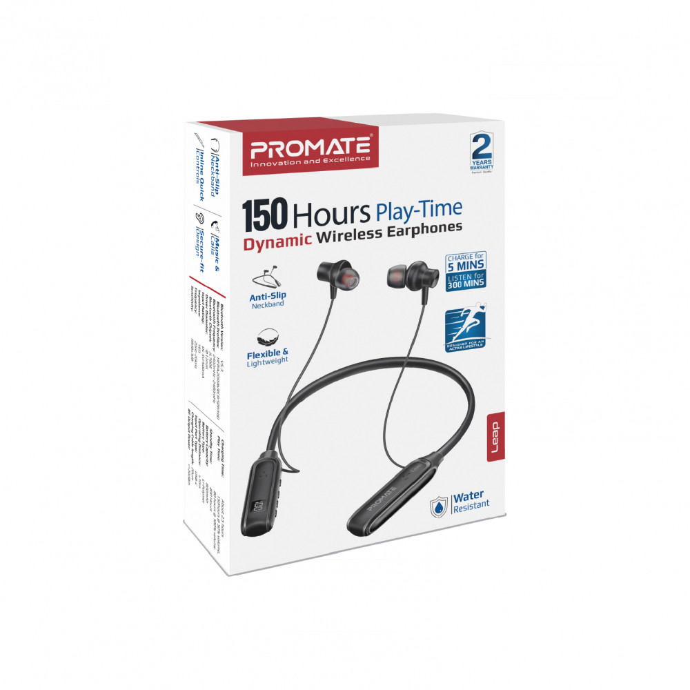 Bluetooth-гарнітура Promate Leap Black