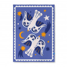 Плед Orner Птахи на зоряному небі 130х170 см (orner-2606)