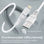 Кабель Promate PowerLine-Ai120 USB - Lightning (M/M), 2.4 A, 1.2 м, White