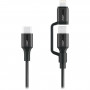 Кабель Promate USB Type-C - USB Type-C Lightning (M/M), 3A, 60W, 1.2 м, Black (powerlink-cci.black)