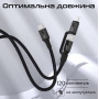 Кабель Promate USB Type-C - USB Type-C Lightning (M/M), 3A, 60W, 1.2 м, Black (powerlink-cci.black)