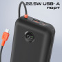 Універсальна мобільна батарея Promate PowerPod-30 30000mAh 35W Black