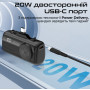 Універсальна мобільна батарея Promate PowerUp-Trio 5000mAh 20W Black
