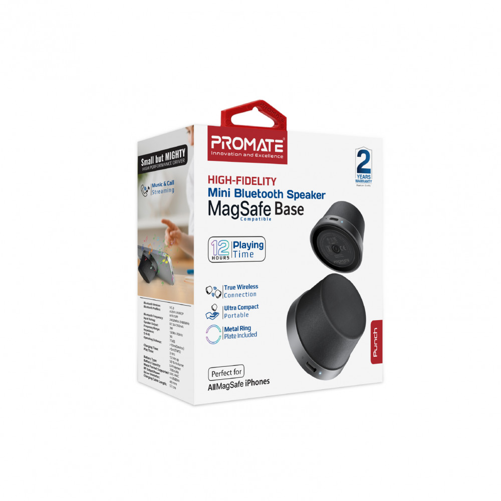 Акустична система Promate Punch 3W Black