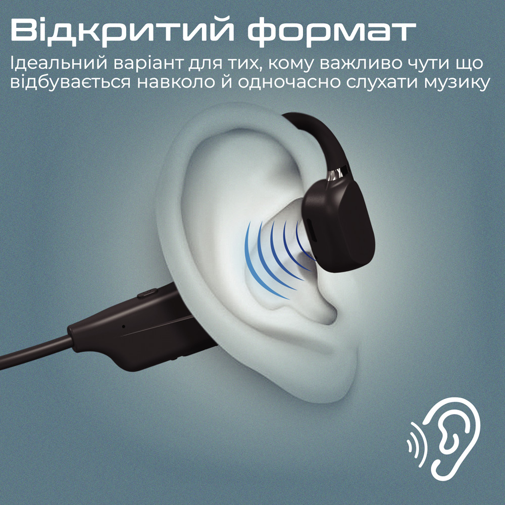 Bluetooth-гарнітура Promate Ripple Black