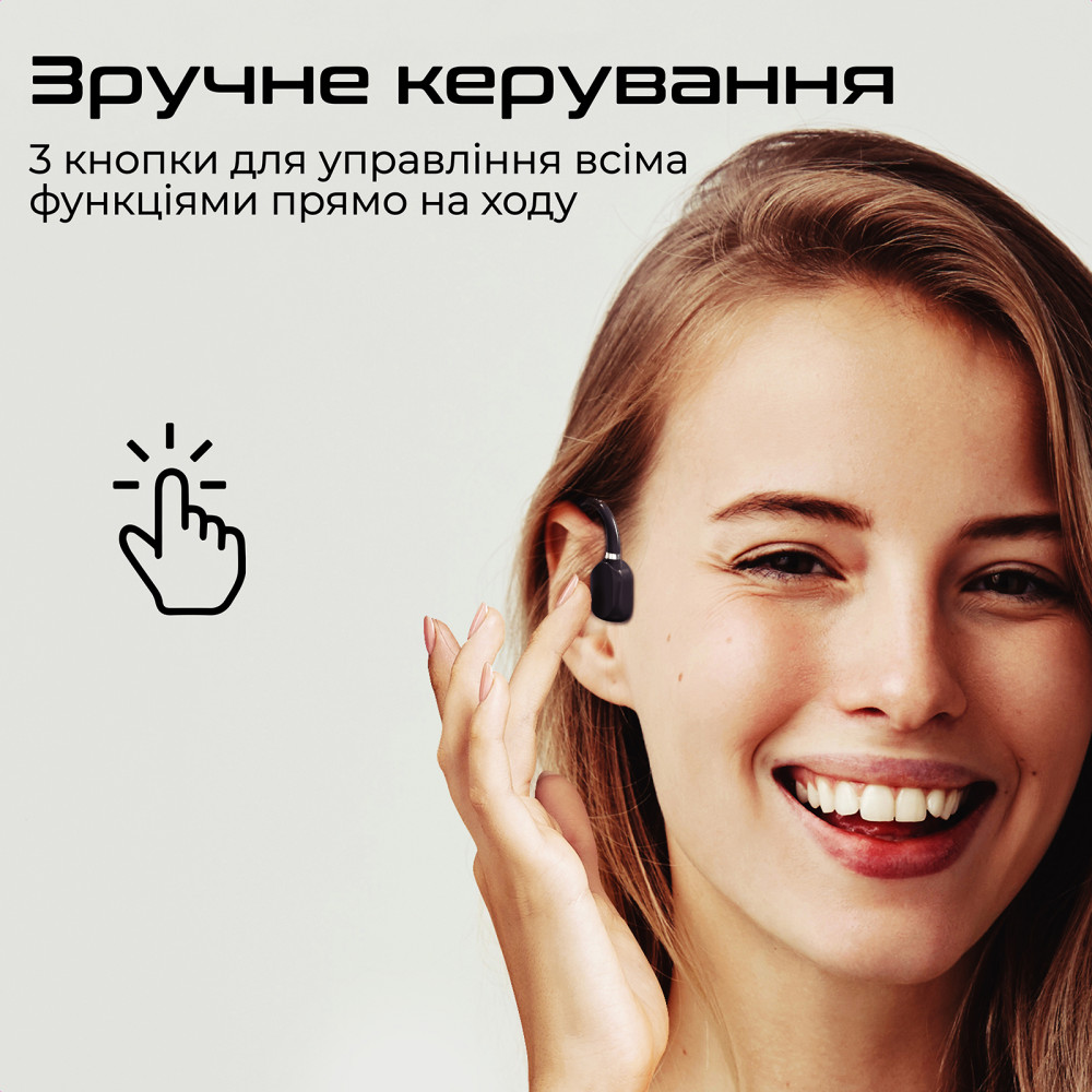 Bluetooth-гарнітура Promate Ripple Black