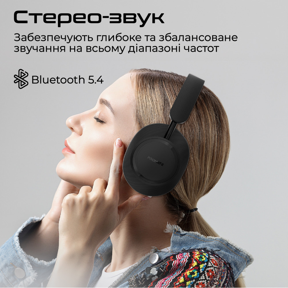 Bluetooth-гарнітура Promate Takt Black