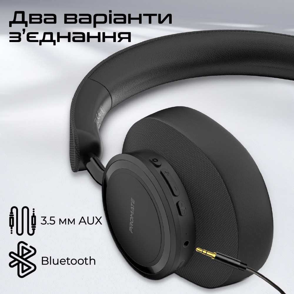 Bluetooth-гарнітура Promate Takt Black
