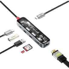 USB-хаб Promate TransHub-Lite USB Type-C Grey USB-хаб Promate TransHub-Lite USB Type-C Grey