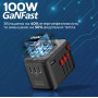 Зарядний пристрій Promate TripMate-GaN100 100W Black