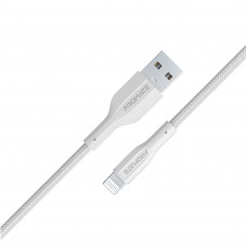 Кабель Promate xCord-Ai200 USB - Lightning (M/M), 2 A, 2 м, White Кабель Promate xCord-Ai200 USB - Lightning (M/M), 2 A, 2 м, White