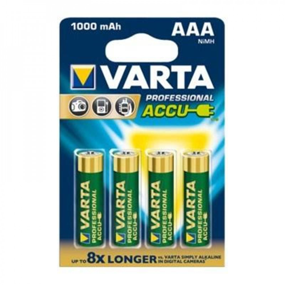 Акумулятор Varta NI-MH Power AAA 1000мА•г, 4шт