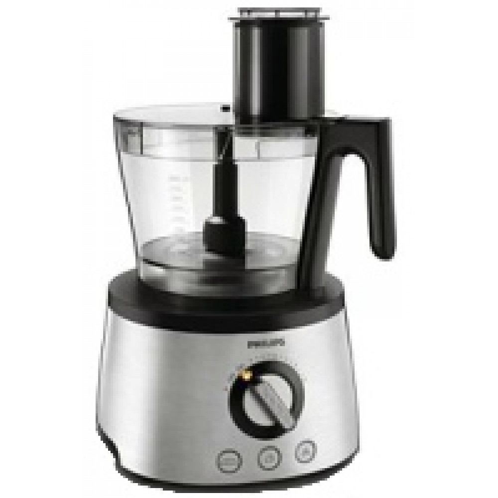 Кухонна машина Philips Avance Collection 1300Вт, чаша-пластик, корпус-метал, насадок-12, метал-чорний