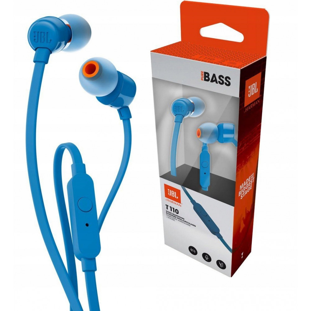 Гарнітура JBL T110 Blue (JBLT110BLU)