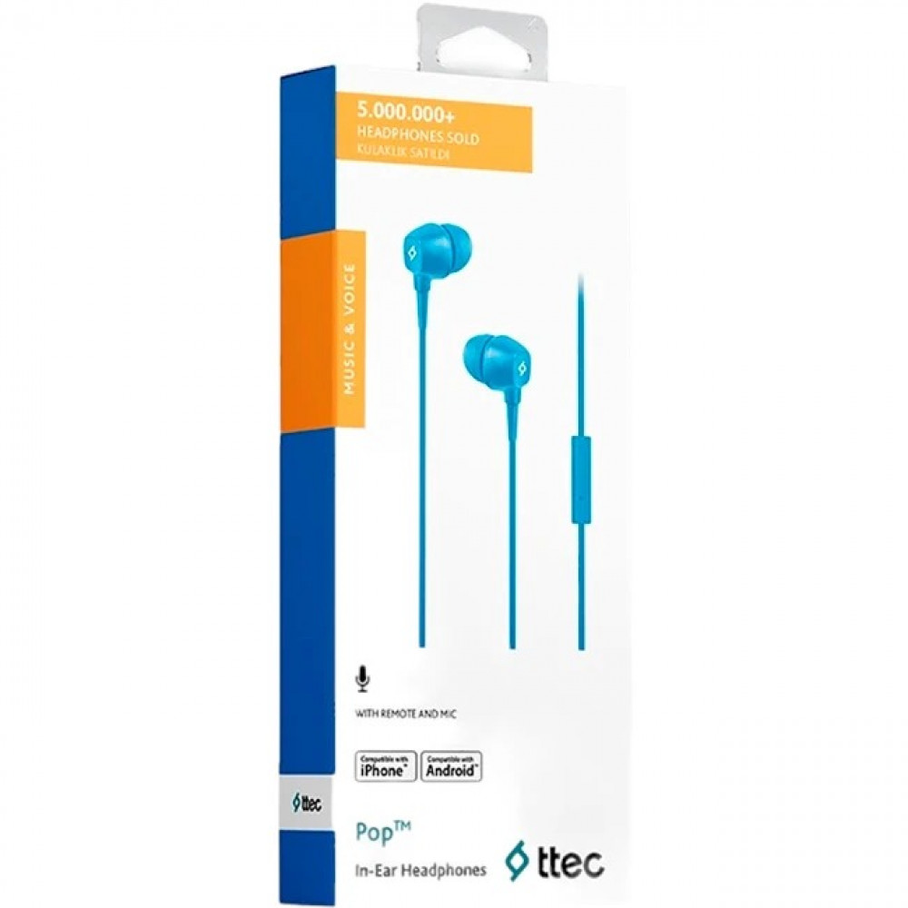 Гарнітура Ttec Pop Blue (2KMM13M)