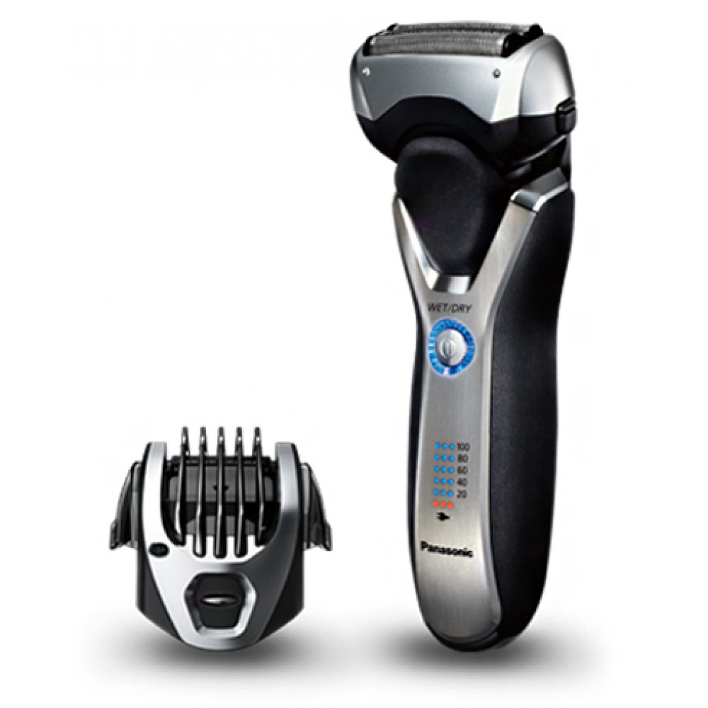 Бритва електр. Panasonic сіткова, 10000 об/хв,  бритв.головок-3, Li-Ion, сух.+волог., тример, срібно-чорний