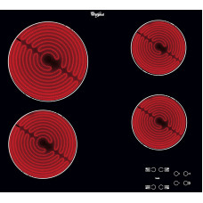 Варильна поверхня Whirlpool електрична склокерамічна, 60см, чорний