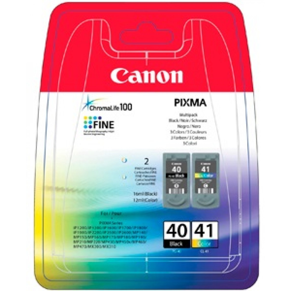 Комплект Canon No.40: Картридж Canon PG-40Bk/CL-41 кольор. Multi Pack