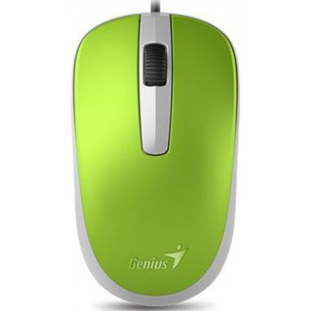 Миша Genius DX-120, USB-A, зелений