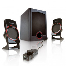 Акустична система MICROLAB M-111 2.1, 12W, mini-jack, чорний