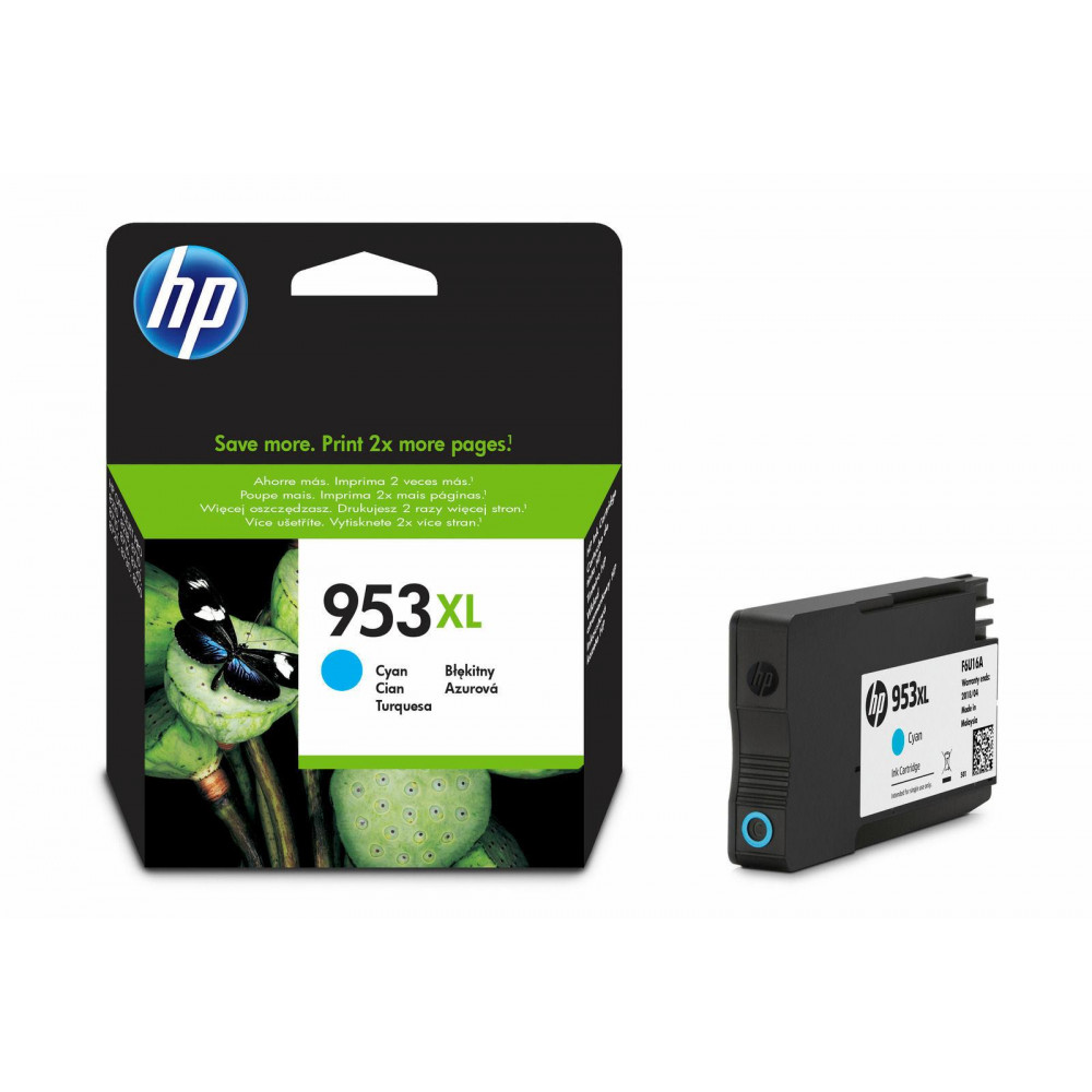 Картридж HP No.953XL Officejet Pro 7720/7730/7740/8210/8218/8710/8720/8725/8730 Cyan (1600 стор)