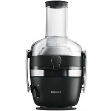 Соковитискач Philips Avance Collection відцентрований 1000Вт, чаша-1л, жмих-2.1л, жолоб на ціле яблуко, пластик, чорний
