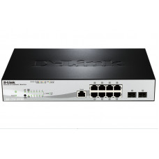 Комутатор D-Link DGS-1210-10P/ME 8x1GE PoE, 2xSFP(1G), Metro Ethernet Комутатор D-Link DGS-1210-10P/ME 8x1GE PoE, 2xSFP(1G), Metro Ethernet