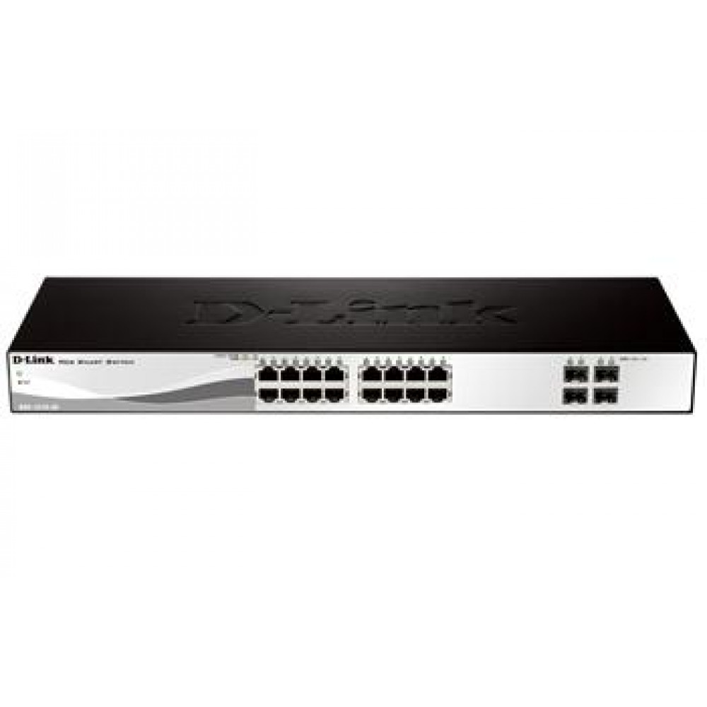 Комутатор D-Link DGS-1210-20/F 16xGE, 4xSFP, WebSmart