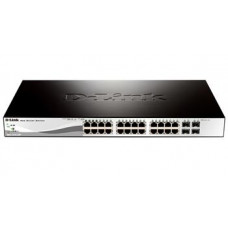Комутатор D-Link DGS-1210-28P 24xGE PoE, 4xGE/SFP, 193Вт, WebSmart Комутатор D-Link DGS-1210-28P 24xGE PoE, 4xGE/SFP, 193Вт, WebSmart