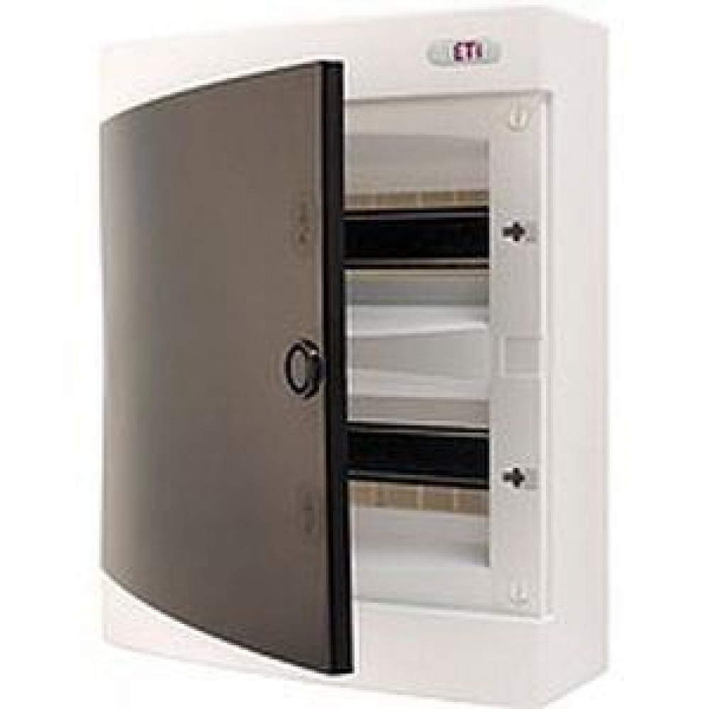 Щит зовнішній розподільний ETI, ECT 18PT (18 модулів, білі дверцята)