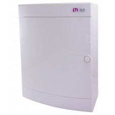 Щит зовнішній розподільний ETI, ECT 24PT (24 модулі, білі дверцята)