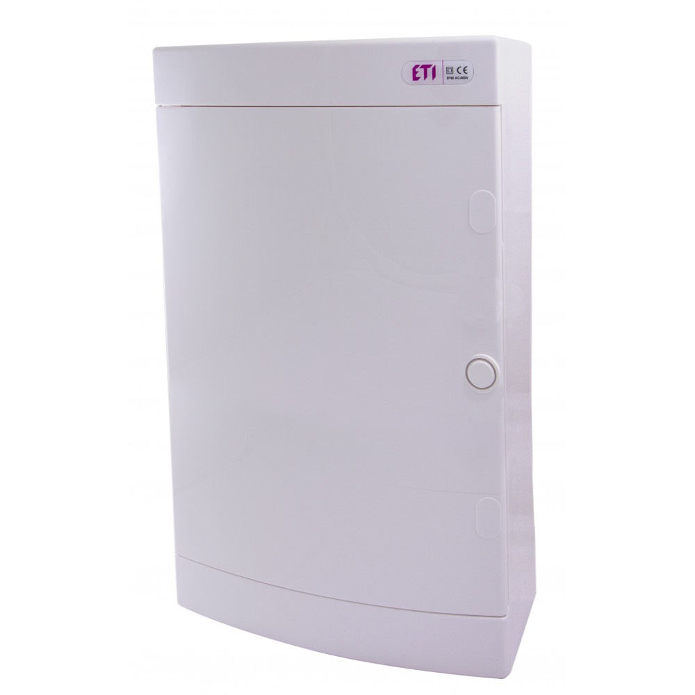 Щит зовнішній розподільний ETI, ECT 36PT (36 модулів, білі дверцята)