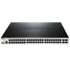 Комутатор D-Link DGS-1210-52MP/ME 48xGE PoE, 4xSFP MetroEthernet