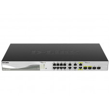 Комутатор D-Link DXS-1100-16TC 12x10GE, 2x10GE/SFP+ EasySmart Комутатор D-Link DXS-1100-16TC 12x10GE, 2x10GE/SFP+ EasySmart